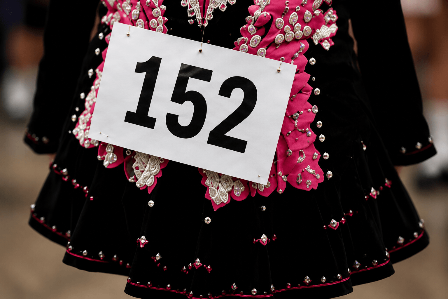 Irish dance competition entry number
