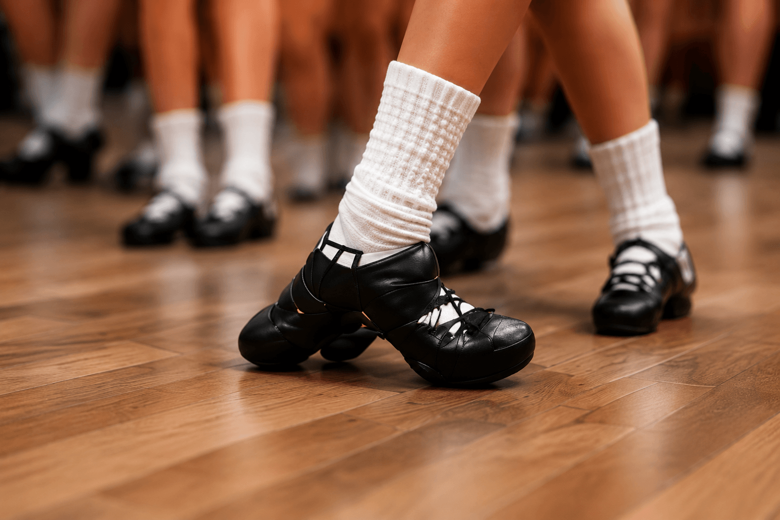 Irish dance footwear and costume